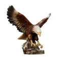 thumbnail image 3 of Creative Eagle Figurines Desk Ornament Collectible Resin Statue Crafts Artwork for Hallway Table Centerpiece Farmhouse Decor Accessories 18.5cmx12cmx17cm, 3 of 9