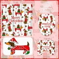 thumbnail image 2 of 4 Pcs Christmas Shower Curtain Sets Stripes Pine Trees Xmas Bathroom Set, Christmas Tree Shower Curtain with 12 Hooks Non Slip Rug Toilet Lid Cover and Bath Mat for Xmas Winter Holiday Supply, 2 of 7