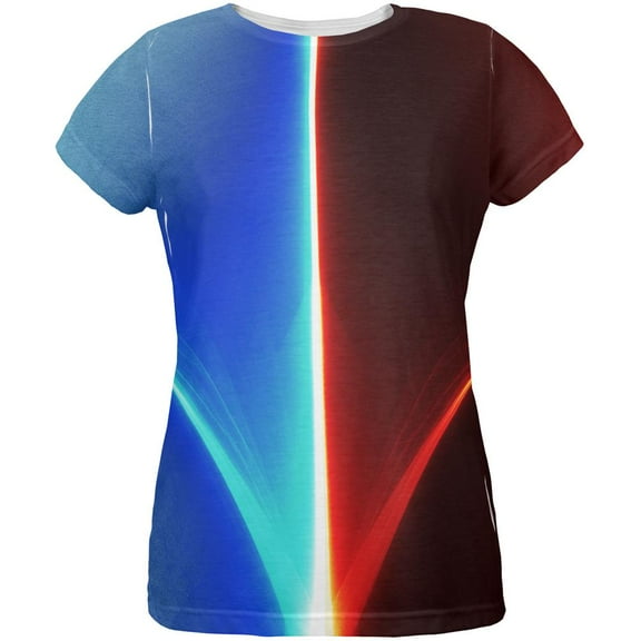 Choose Your Own Path to Destiny All Over Womens T Shirt Multi LG