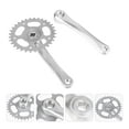 thumbnail image 3 of LEORX 1Set Single Speeds Hollow Crankset Silver Aluminum Alloy Durable Bike Accessories, 3 of 7