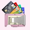 thumbnail image 4 of Tarjeteros Metálicos para Mujeres con Clip de Dinero - Set de 2, Bloqueo RFID, 4 of 8