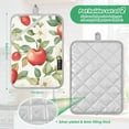 thumbnail image 6 of Yayeee Pot Holders Kitchen Heat Resistant with Pocket 7"x9.8" Cotton Oven Cooking Hot Pads, Beige Apple Pattern, 6 of 7