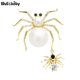 thumbnail image 2 of Broche de araña con perlas para madre y bebé, broche checo con diamantes de imitación para mujer, regalo para oficina y ocio, nuevo diseño, 2 of 4