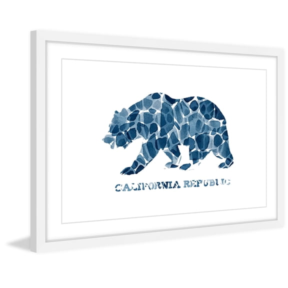 "Blue Cal Repub" Framed Painting Print