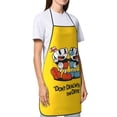 thumbnail image 3 of The Cuphead Show Adjustable Bib Apron, Waterdrop Resistant Aprons with 2 Pockets Cooking Kitchen Aprons for Women Men Chef, 3 of 8