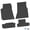 Black w/ Blue Insert, variant on Flextread Floor Mats for 08-10 Dodge Challenger RWD - Mopar Licensed Factory Fit - Black w/ Pink Challenger Script Insert - Custom Vintage - 100% Made in USA