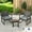 Gray, variant on 3 Pieces Rocking Patio Furniture set,Lofka Outdoor Furniture Set  with Patio Table and Chairs for Garden, Grey