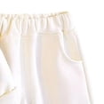 thumbnail image 6 of DJDLJWCJ Girls 2 Piece Outfit Set Solid Color Crewneck Sweatshirt Flower Printed with Elastic Waist Loose Pants White Size 0-1Years, 6 of 6