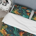 thumbnail image 4 of Designart "Feathered Tribal Paisley" Paisley Bedding Covert Set - Bohemian & Eclectic Bed Set With 2 Shams, 4 of 5