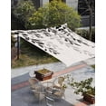 thumbnail image 3 of Sun Shade Sail 8x10Ft Plant Dark Grey Leaves Gradient Linen Texture Uv Block Sunshade Canopy Outdoor Shade Cover Rectangle Shade Cloth For Patio Garden Yard Deck Pergola, 3 of 6