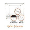 thumbnail image 6 of DHP Celeste Canopy Metal Bed, Queen, White with Gold Accents, 6 of 9