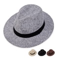 thumbnail image 1 of Handmade Linen Top Hat for Men - Flat Edge Sun Protection Hat for Travel & Leisure, 1 of 2