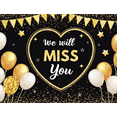 thumbnail image 3 of Gold Stars Farewell Banner Heart Design Glitter Balloons for Goodbye Party Retirement Event Indoor Celebration, 3 of 7