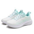 thumbnail image 7 of Sopiago Women's Sneakers Comfort Trainers Wide Width Shoes Lace Up Casual Running Shoes Green,40, 7 of 7