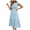 Blue, variant on under $5 JINMGG Summer Dresses 2026, Dresses for Women 2026 Women's Summer Solid Color Temperament Flying Sleeves Large Skirt Mid Length Dress White XL