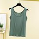 thumbnail image 1 of mfyjkho Camisetas Sin Mangas Para Mujer, Pijama De Mujer De Color Liso Con Cuello Redondo, Holgado, Fino, Sin Mangas Y Manga Corta Tops Elegantes Para Mujer L, 1 of 7