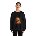 thumbnail image 3 of Pumpkin Skull Dot Day Unisex Heavy Blend™ Crewneck Sweatshirt, 3 of 7