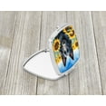thumbnail image 2 of Belgian Sheepdog in Sunflowers Compact Mirror 2.75 in x 3 in, 2 of 4