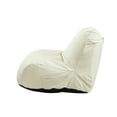 thumbnail image 5 of Loungie Cosmic Foam Bean Bag Chair Nylon Indoor/ Outdoor Self Expanding Water Resistant Beige, 5 of 9