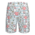 thumbnail image 6 of Wukai Cute Rabbit And Heart Print Beach Trunks with Compression Liner Swimsuit Quick Dry Beach Sports Shorts with Pocket-XX-Large, 6 of 8