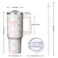 thumbnail image 3 of 1pc Girls Gifts 40oz Tumbler with Straw & Handle - Insulated Stainless Steel Cup | Holiday Gift for Man Women (Christmas, Valentine's, Birthday), 3 of 5
