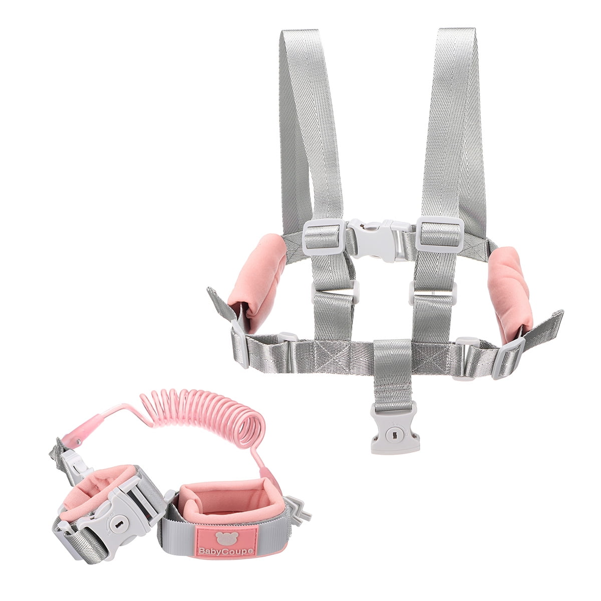 2 in 1 Breathable Child Harness Toddler Leash Antilost Wrist Link Kid