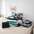 thumbnail image 6 of jejeloiu Boys Baseball Sport 7-Piece Twin Bedding Sets,Ball Gamer Bedding Comforter Set For Kids Reversible, 6 of 8