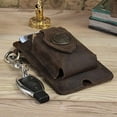thumbnail image 6 of Leather Phone with Belt Clip Sheath Pocket Carrying Pouch Waist Bag coffee, 6 of 8