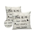 thumbnail image 2 of Outdoor Throw Pillow Cover Vintage Farmhouse Wooden Board Waterproof Cushion Covers 2 Pack This is Us Our life Our Story Our Home Pillow Cases Home Decoration for Patio Garden Couch Sofa, 2 of 7