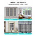 thumbnail image 6 of Window Privacy Film Black White Plaid Stained Glass Window Film Decorative Sun Block Window Cover Gradient Geometric Buffalo Checkered Window Clings Static Adhesive Sticker for Bathroom 19.6"x39.3", 6 of 7