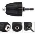 thumbnail image 2 of 0.8-10mm 3/8"-24UNF Keyless Drill Chuck with 1/4" Hex Socket Holder Drill Accessories, 2 of 5
