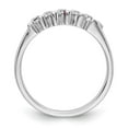 thumbnail image 2 of 14K White Gold Ring Band Wedding Diamond Round Ruby Red, Size 9, 2 of 7
