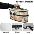 thumbnail image 5 of HELLHERO Protective Travel Steamer Storage Bag Cow Sunflower with Zipper Closure Most Iron for Clothing Ironing Machines, Case Only, 5 of 6