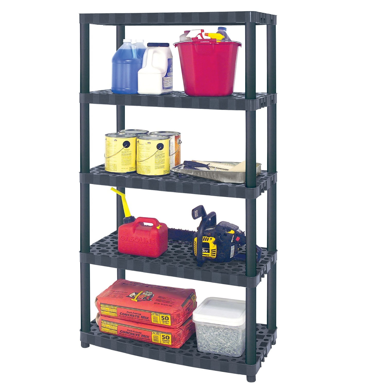 Plano 4 Shelf Heavy Duty Ventilated Unit with Long Poles