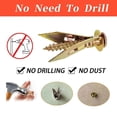 thumbnail image 4 of New Gypsum Board Expansion Screws, Self Drilling Drywall Anchors with Screws Kit, Heavy Duty Steel Wall Anchors, Zinc Anchor Self-Drilling Screw Kit for Fixing Shelf, Cabinet, Curtains, 4 of 6