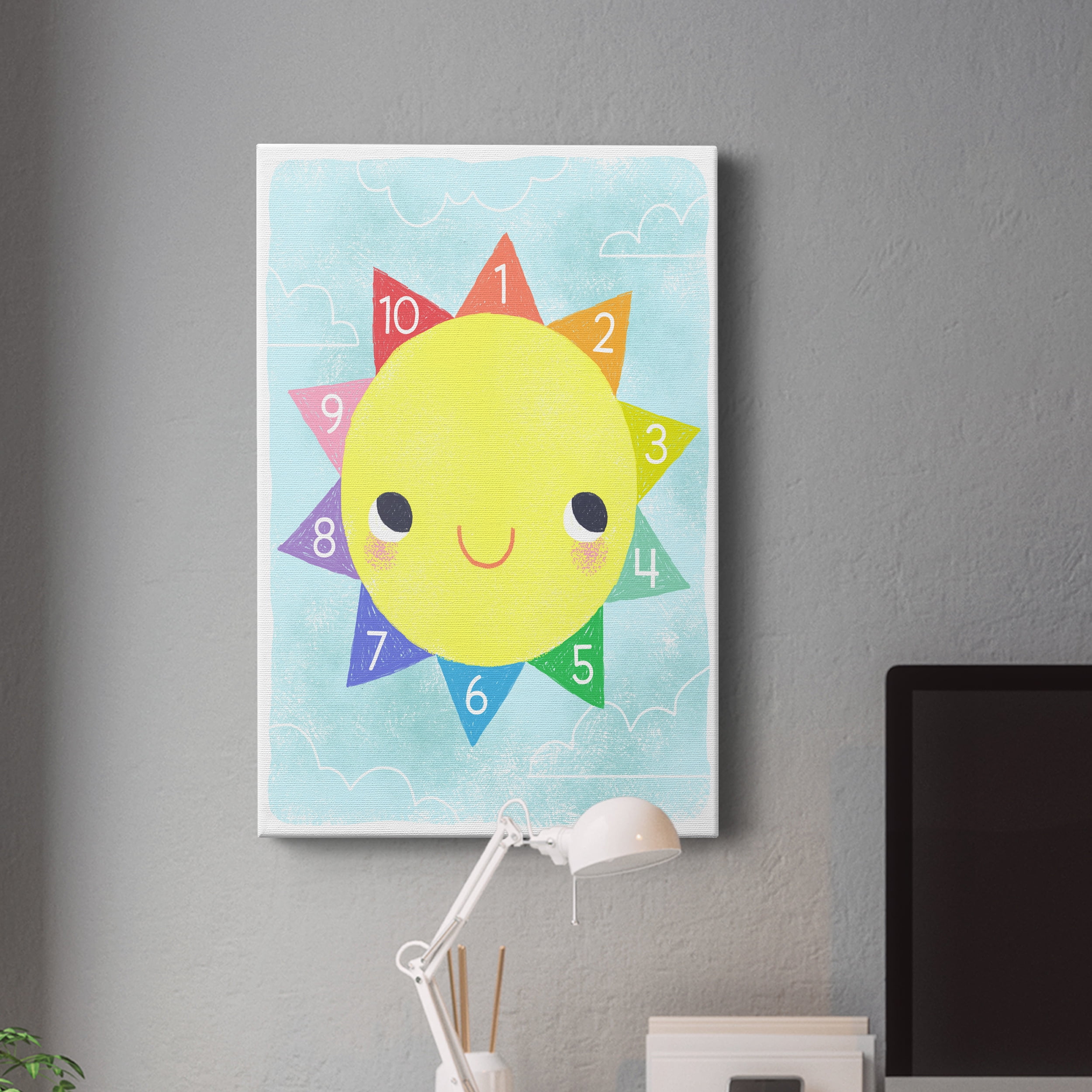 Counting Sun Premium Gallery Wrapped Canvas - Ready to Hang - 40 x 60