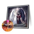 thumbnail image 1 of Cuadros Decorativos Blanco y negro Angel 5D DIY Diamond Painting Kits Full Square Drill Wall Decor Tmvgtek embutido en tela, 1 of 9