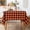 Orange Black, variant on Plaid Fall Tablecloth Thanksgiving Rectangle 60x70 Inch, Yellow Table Cloths Autumn Decorations, Polyester Fabric Table Cover for Harvest Party Dining Farmhouse Kitchen Decor