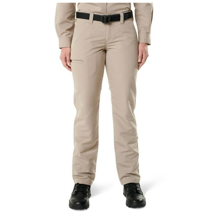 UPC: 0888579161489 | 5.11 Work Gear Women s Fast-Tac Urban Pants Water-Resistant Finish 4-Way Stretch Khaki 2/Long Style 64420