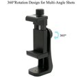 thumbnail image 3 of 360 Degree Mobile Phone Clip Compatible With All 1/4 Screw Mobile Phone Holder Tripod Mount, 3 of 5