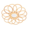 thumbnail image 4 of Espejo Boho Estilo Vintage Alta Claridad Material Premium Altamente Duradero Exquisito Espejo de Ratán Ahorrador de Espacio, 4 of 14