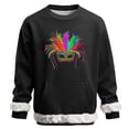 thumbnail image 2 of RKSTN Men's Carnival Party Sweatshirts Oversized Crew Neck Carnival Graphic Print Versatile Fleece Sweatshirt Mens Casual Round Neck Relaxed Fits Comfy Pullover Sweatshirt Top Fall Winter Clothes, 2 of 7