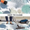 thumbnail image 5 of Ocean Turtle Outdoor Rug for Patio/Deck/Porch, Non-Slip Large Area Rug 5 x 7 Ft, Nautical Sea Coral Conch Shells Watercolor Indoor Outdoor Rugs Washable Area Rugs, Camping Rug Carpet Runner, 5 of 8