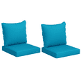 thumbnail image 1 of Outsunny Coussins de Chaise d'Extérieur avec Dossier pour Mobilier de Jardin, Verts, 1 of 10