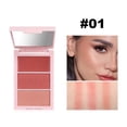 thumbnail image 1 of Vadktai Deals Blush Palette | 3D Blush Trio Palette | Shimmery Matte Contour Palette | Lightweight Smooth Blendable Face Blush Highlighter Bronzer Powder | Long Last For Natural Fair Dark Skin Tone, 1 of 2