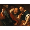 thumbnail image 3 of Giovanni Battista Beinaschi 24x19 Black Modern Framed Museum Art Print Titled - The Tribute Money, 3 of 5