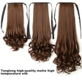 thumbnail image 4 of Perruque Queue de Cheval Lubelski Fleur de Poire Bande Extension de Cheveux Longue Fibre Haute Température Queue de Cheval Cheveux pour Femme, 4 of 7