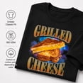 thumbnail image 5 of Grilled Cheese Graphic T-Shirt, Retro Food Lover Tee, Unisex Classic Fit, 5 of 9