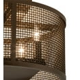 thumbnail image 4 of Meyda Tiffany 233547 Cilindro Rame 4 Light 15" Wide Semi-Flush Drum Ceiling Fixture -, 4 of 7