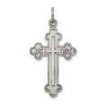 thumbnail image 1 of FB Jewels Sterling Silver Antiqued, Textured and Brushed Latin Cross Pendant, 1 of 4